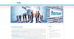 Desktop Screenshot of forumhub.com